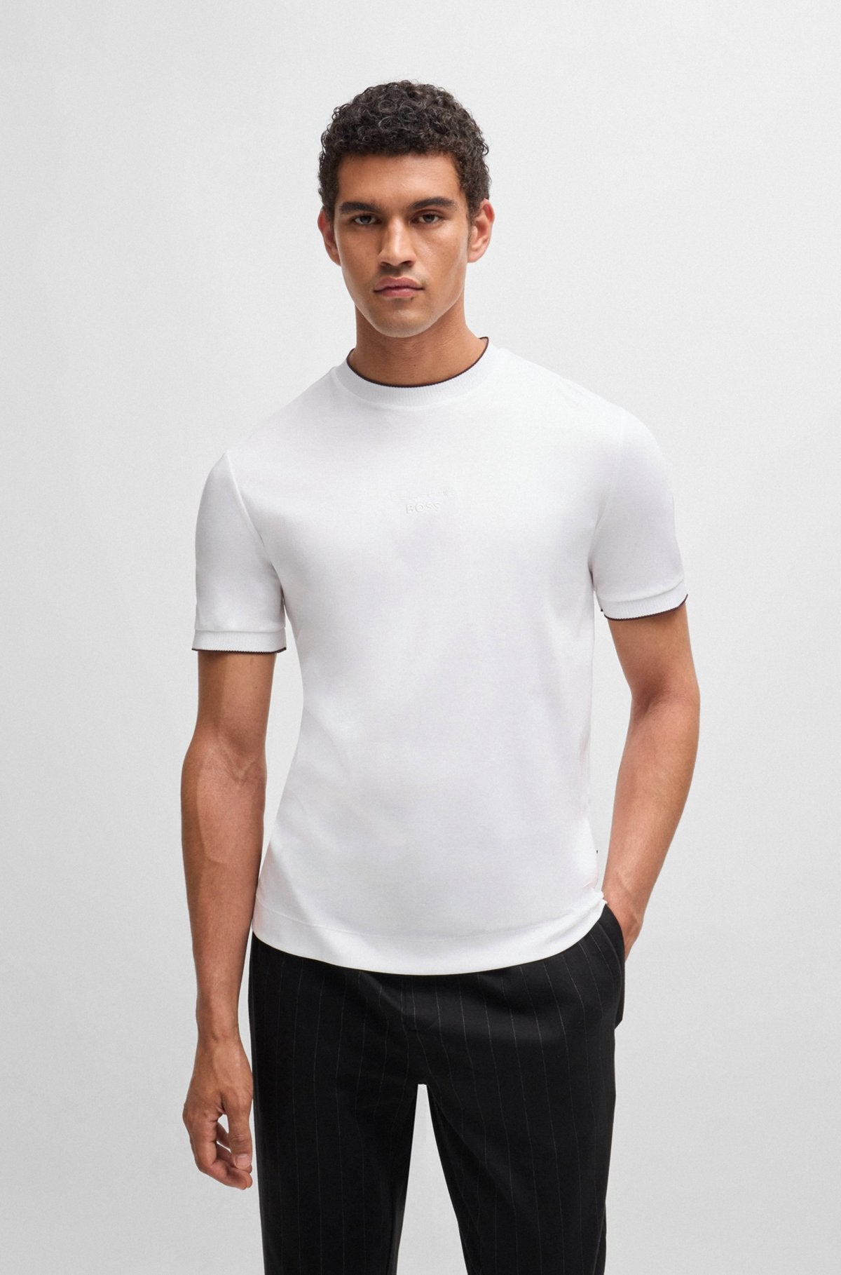 Mustard Crew Neck Solid T-Shirt