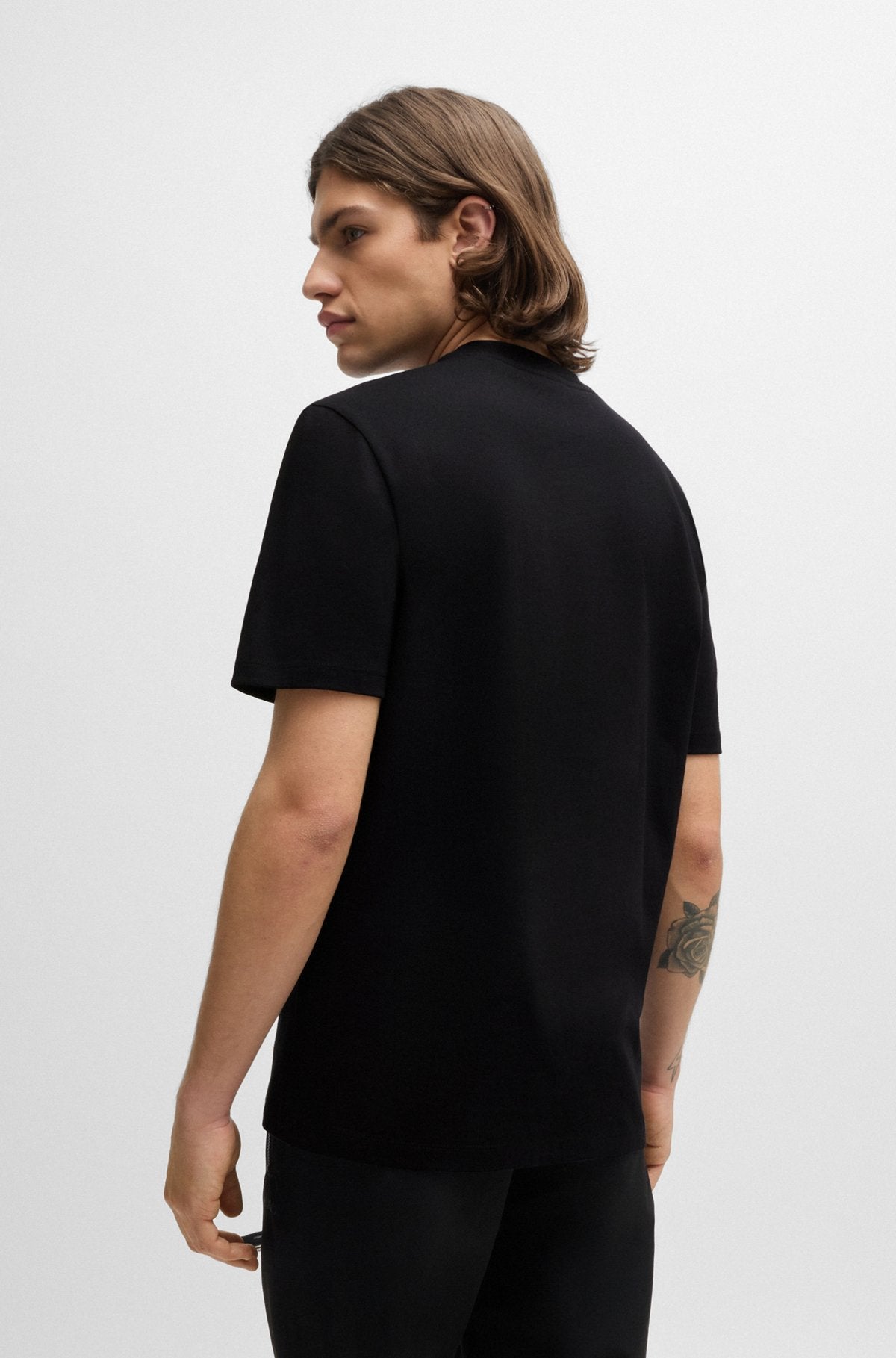 Prism Violet Crew Neck Solid T-Shirt